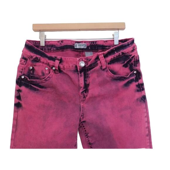 Soundgirl pink dyed jeans size 15 Junior - Picture 2 of 7